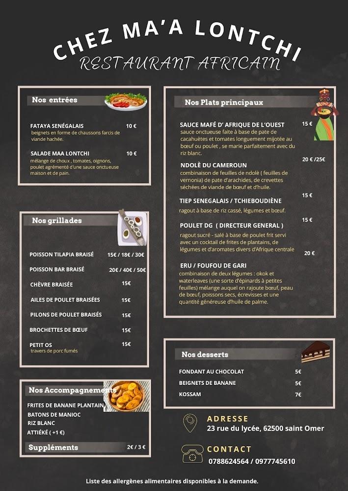 Ma'a lontchi - Menu Image 1